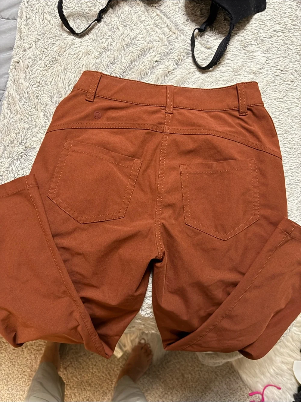 lululemon athletica City Sleek 5 pocket Straight-Leg Pants in terracotta